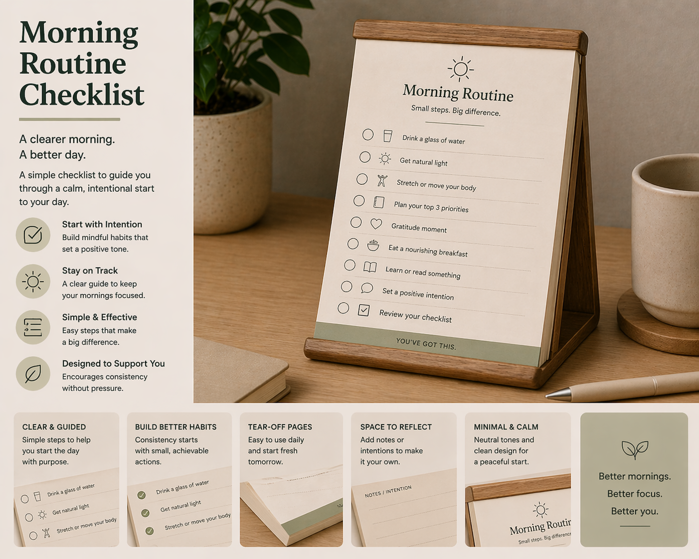 Morning Routine Checklist Morning Routine Checklist