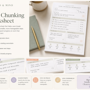 Task Chunking Worksheet