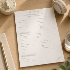 hyperfocus support page